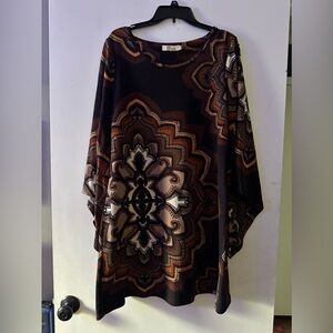 Aryeh Brown and Black Patterned Dress